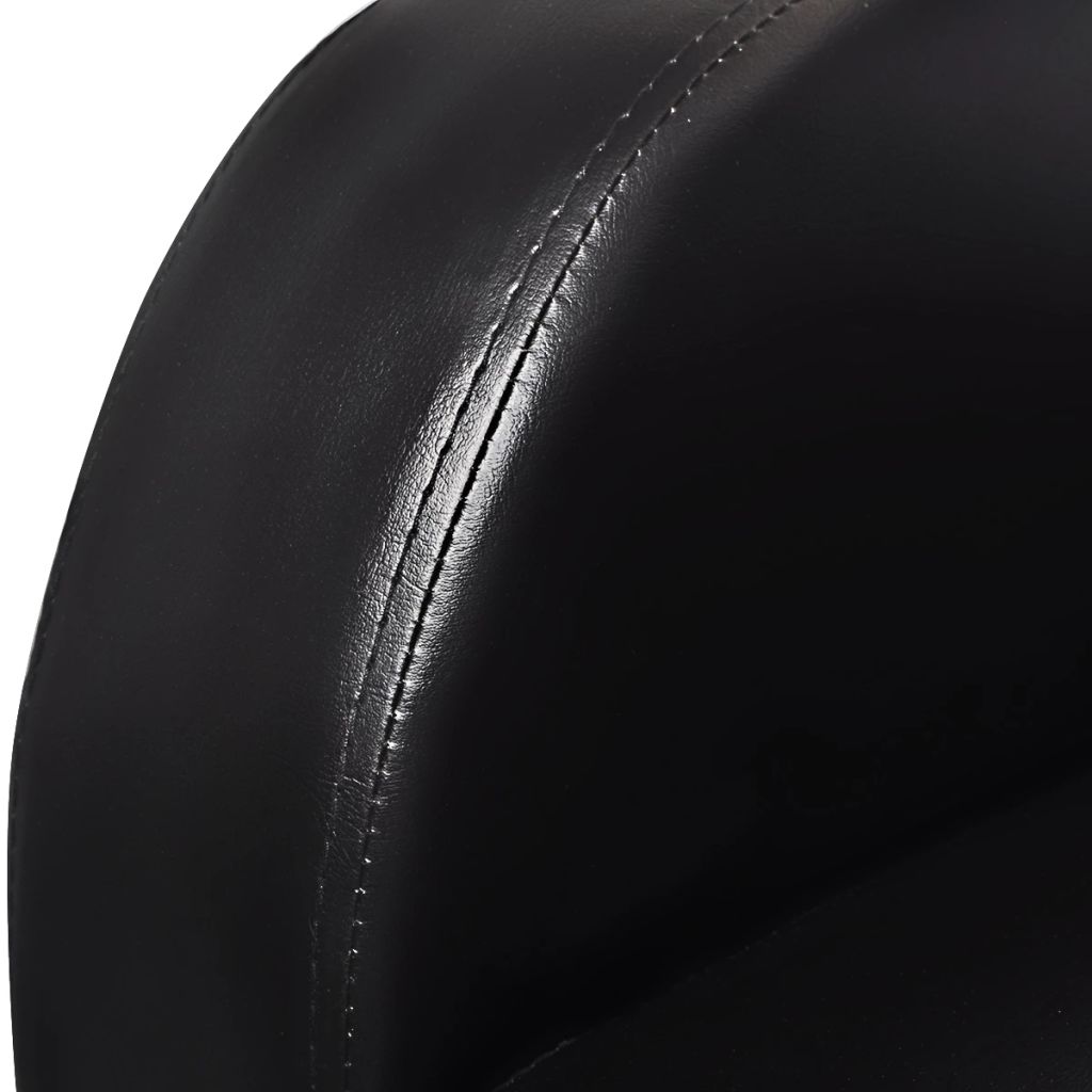 3-Seat Black Faux Leather Reclining Sofa – Modern Recliner Couch with Cup Holder Armrest & Wide Padded Seats