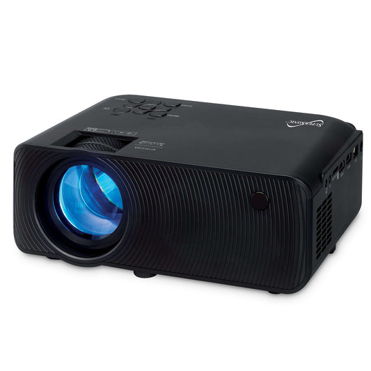 HD 1280x720 Bluetooth Home Theater Projector – 7000 Lumens Portable Mini Projector with HDMI, Wireless Audio & 230" Screen