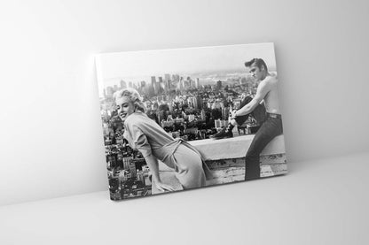 Marilyn and Elvis Wall Art Canvas – Hollywood Glamour Décor