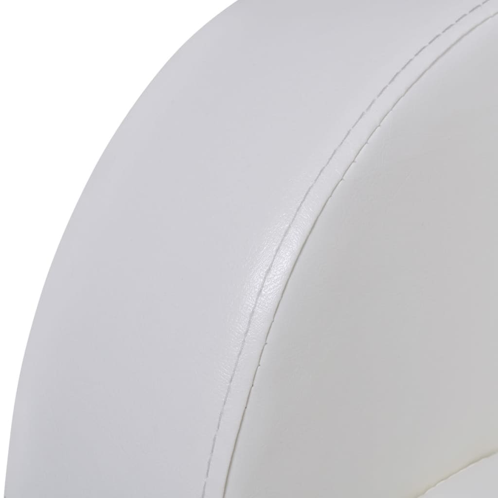 3-Seat White Faux Leather Reclining Sofa – Modern Recliner Couch with Cup Holder Armrest & Wide Padded Seats