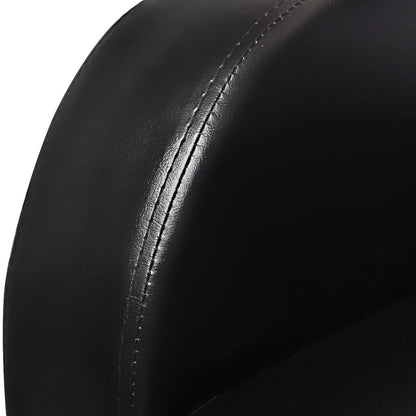 3-Seat Black Faux Leather Reclining Sofa – Modern Recliner Couch with Cup Holder Armrest & Wide Padded Seats