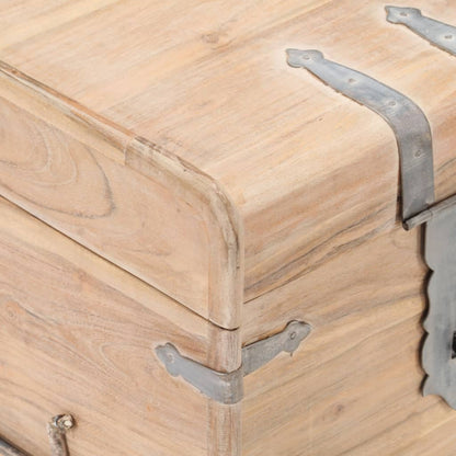 vidaXL Storage Chest Storage Trunk with Latch for Bedroom Solid Wood Acacia