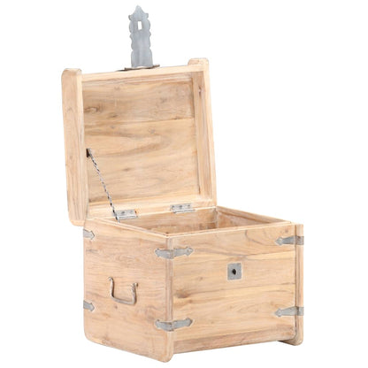 vidaXL Storage Chest Storage Trunk with Latch for Bedroom Solid Wood Acacia