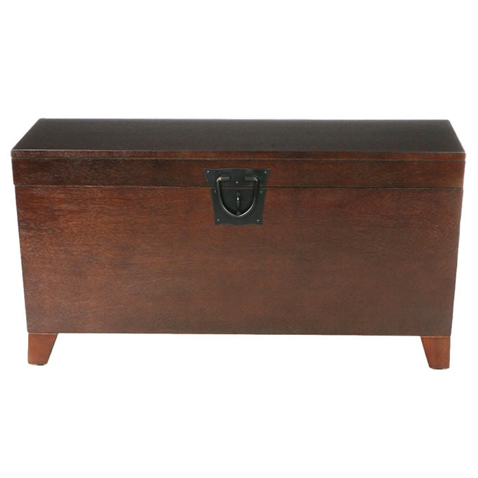 Espresso Lift Top Coffee Table – Modern Storage Trunk