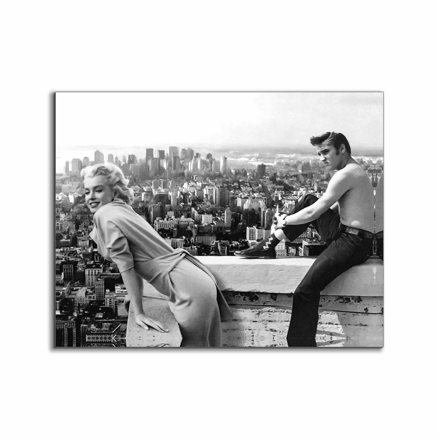 Marilyn and Elvis Wall Art Canvas – Hollywood Glamour Décor