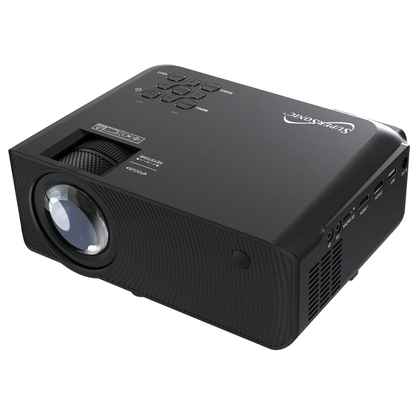 HD 1280x720 Bluetooth Home Theater Projector – 7000 Lumens Portable Mini Projector with HDMI, Wireless Audio & 230" Screen